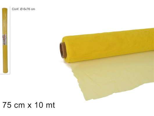 ROTOLO TULLE GIALLO N.9 75CMx10MT