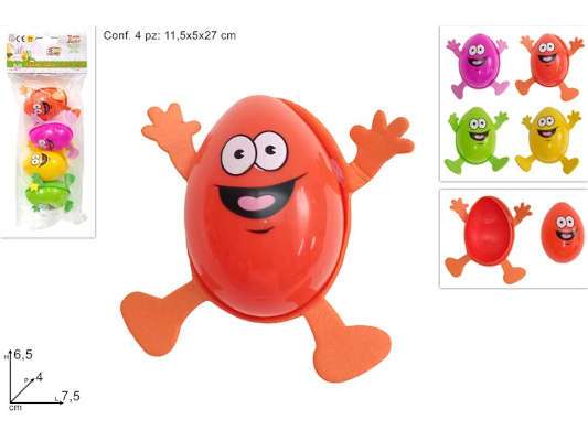 SCATOLE UOVA FUNNY 6.5CM 4PZ