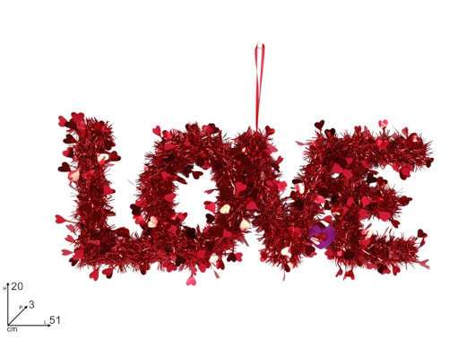 APPENDINO SCRITTA "LOVE" FILO ADDOBBO